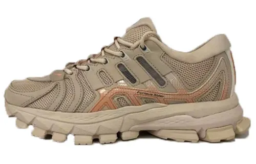Li Ning Cushioning Slip Resistant Abrasion Resistant Low top Running Shoes Men's Khaki