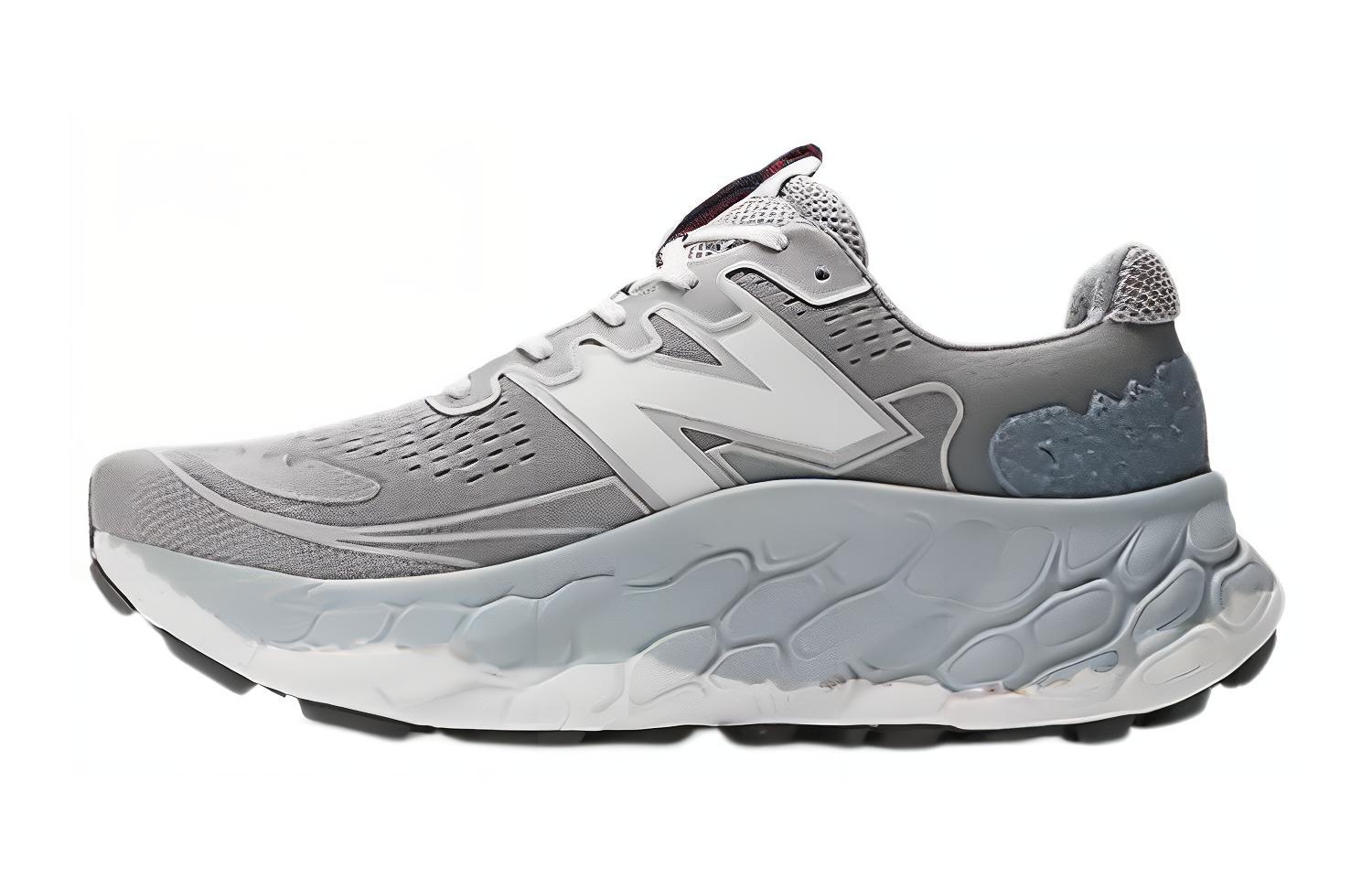 Мужские кроссовки New Balance Fresh Foam X More Trail v3 (серебряные)