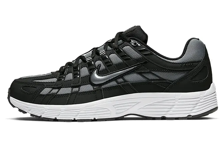 Nike P 6000 Synthetic Leather Slip Resistant Lightweight Non slip Lightweight Low top Casual Running Shoes Unisex