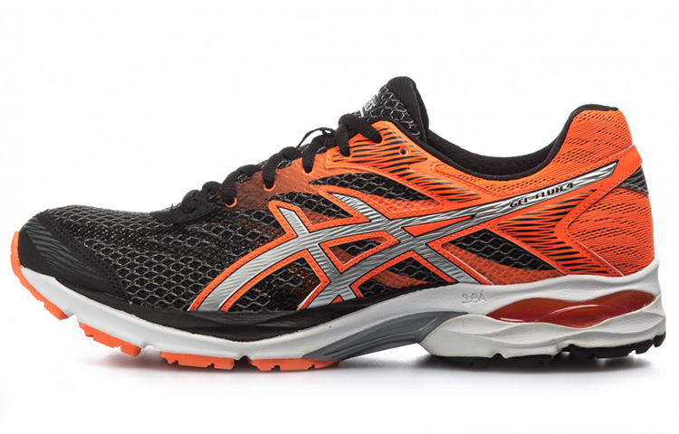 Asics Gel Flux 4 Sports Low top Running Shoes Men's Black Orange