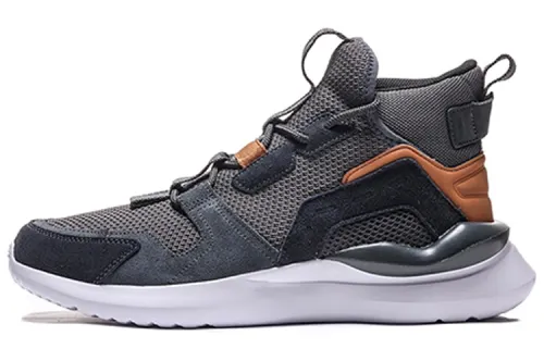 Li Ning Running Shoes Unisex Mid Top Gentleman Gray