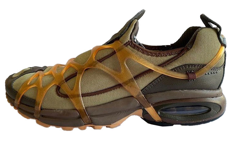 Nike Air Kukini Cushioning Slip Resistant Abrasion Resistant Breathable Low top Running Shoes Men's Olive Green