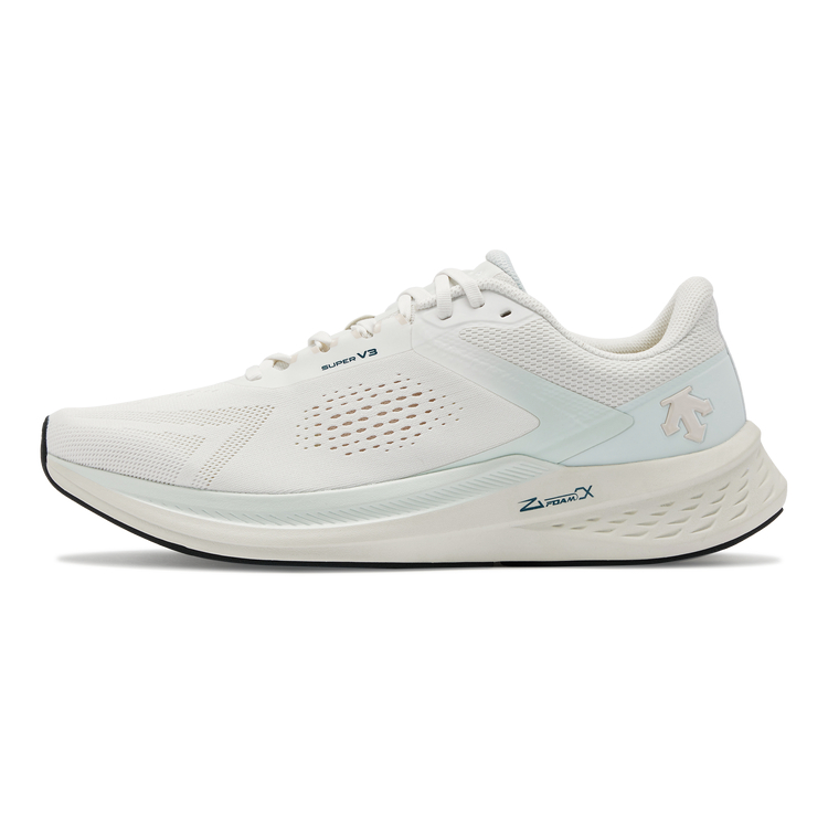 DESCENTE RUNNING Rebound Low top Sports Running Shoes Unisex Soft White Sand