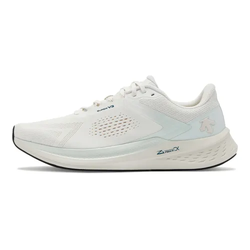 DESCENTE RUNNING Rebound Low top Sports Running Shoes Unisex Soft White Sand