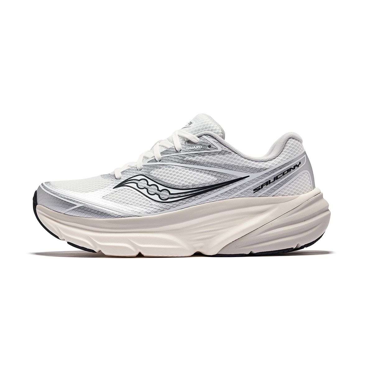 Кроссовки Saucony Saucony GUARD AMR Y2K (бело-серебристо-черные)
