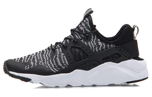 Li Ning Lightweight Abrasion Resistant Low top Running Shoes Unisex Black Gray