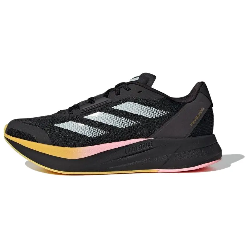 Adidas Duramo Speed Breathable Low top Training Sprint Racing Running Shoes Men's Black Silver
