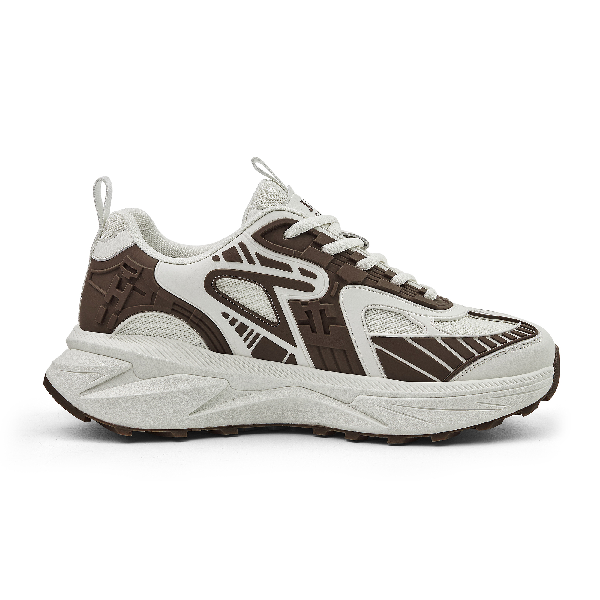 JEEP SPIRIT Abrasion Resistant Breathable Low top Outdoor Shoes Men’s White Brown