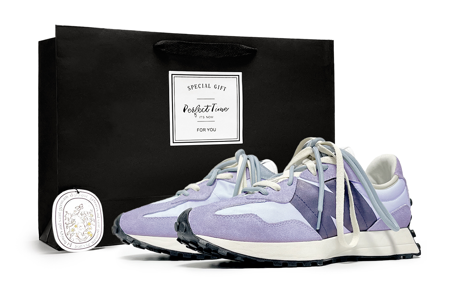 New Balance NB 327 Abrasion Resistant Low top Running Shoes Unisex Purple