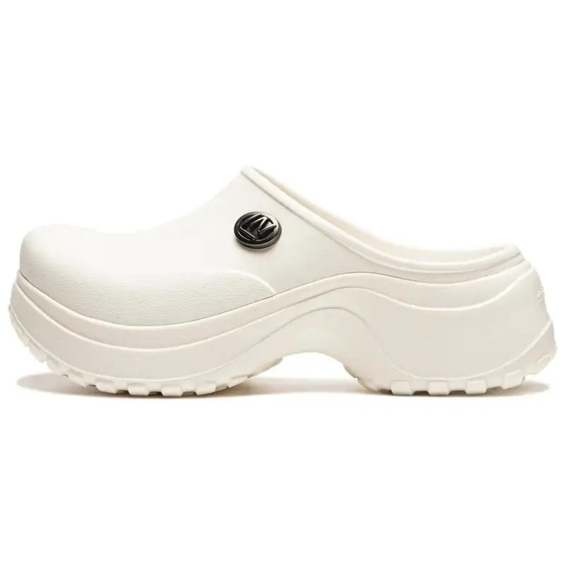Li Ning Project* Quiet Quick Dry Closed Toe Slippers Women's White