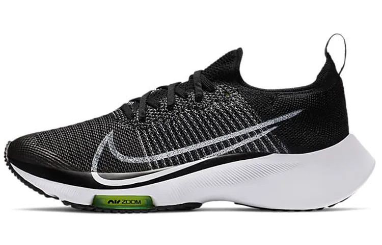 Nike Air Zoom Tempo Flyknit 'Black White Volt' Gs