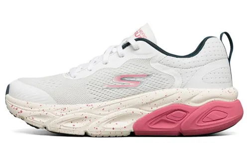 Skechers Max Cushioning Ultimate Low top Running Shoes Women's Pink White Gray