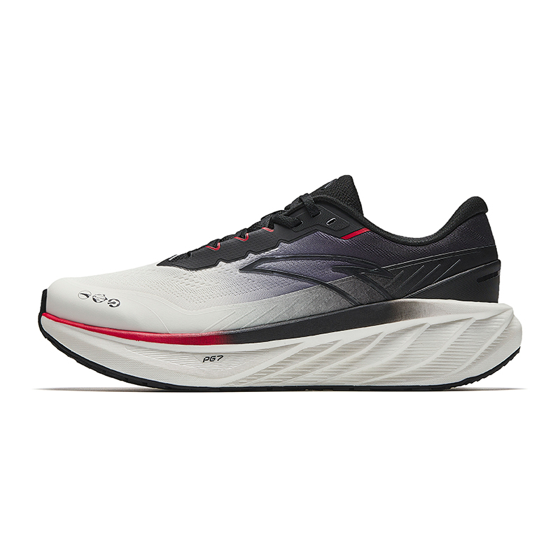 Anta Cushioning Slip Resistant Low top Casual Running Shoes Men’s White Black
