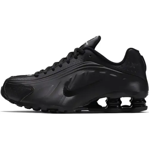 Nike Shox R4 comfortable non-slip lightweight low-top casual running shoes women's Black Warrior