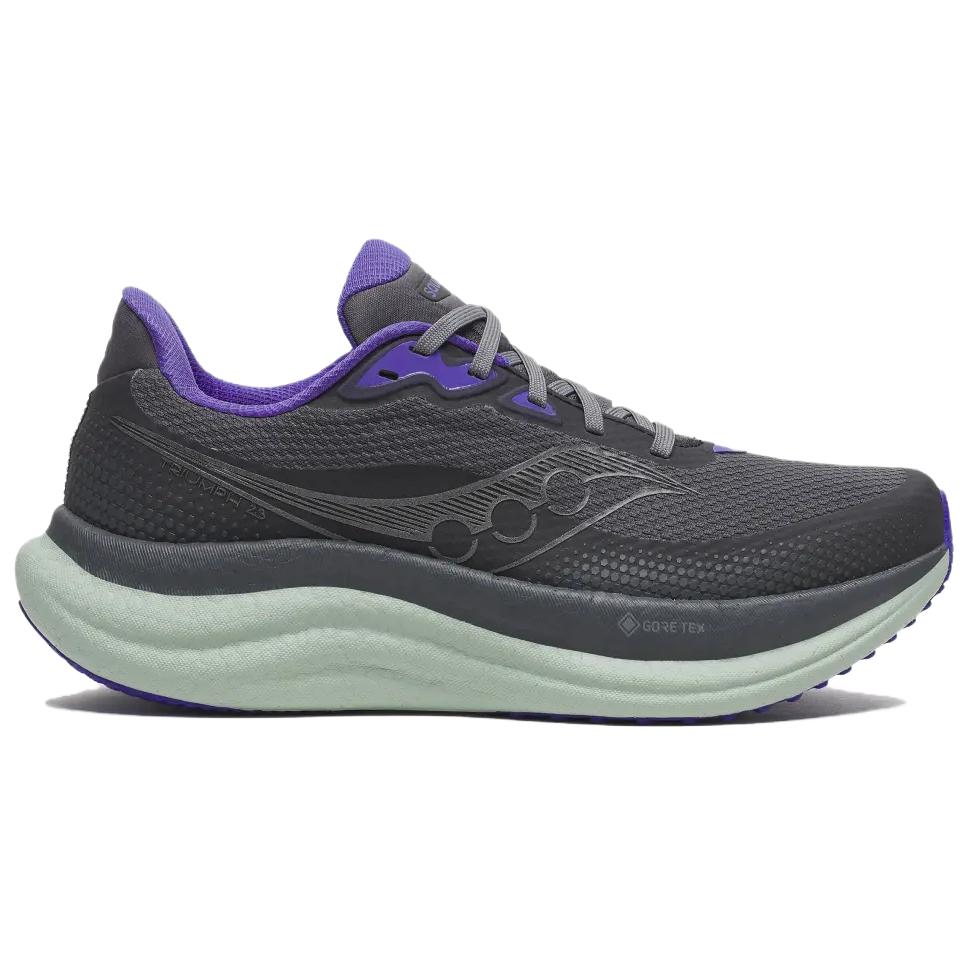 Saucony Triumph Victory 23 Cushioning Abrasion Resistant Breathable Low top Running Shoes Women’s Gray