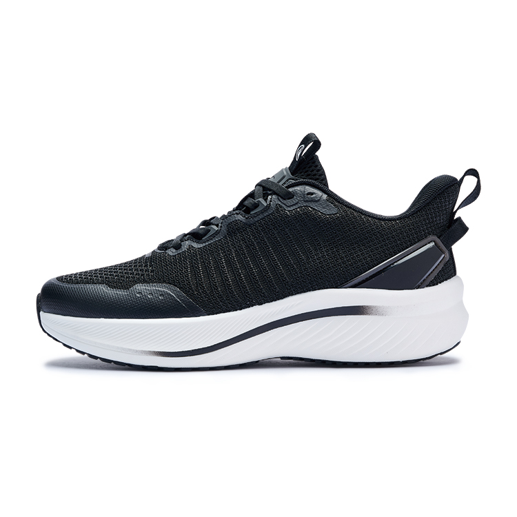 FINEPLAN Textile, TPU Cushioning Breathable Cushioning Breathable Low top Running Shoes Unisex Black