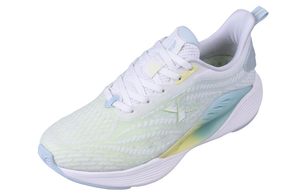 XTEP Qing Feng 5.0 Slip Resistant Abrasion Resistant Low top Running Shoes Women’s White Green Yellow