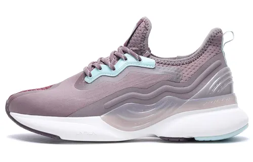 Li Ning Comfortable Cushioning Slip Resistant Abrasion Resistant Breathable Lightweight Low top Running Shoes Women's