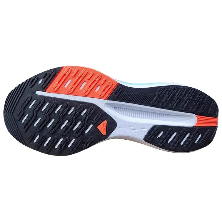 Erke Running Shoes Men’s Low Top Light Aqua Blue, Fluorescent Orange