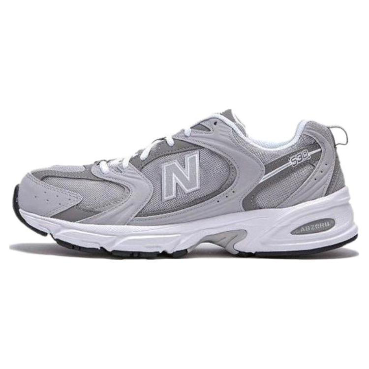 New Balance NB 530 Sports Abrasion Resistant Low top Running Shoes Unisex Gray White