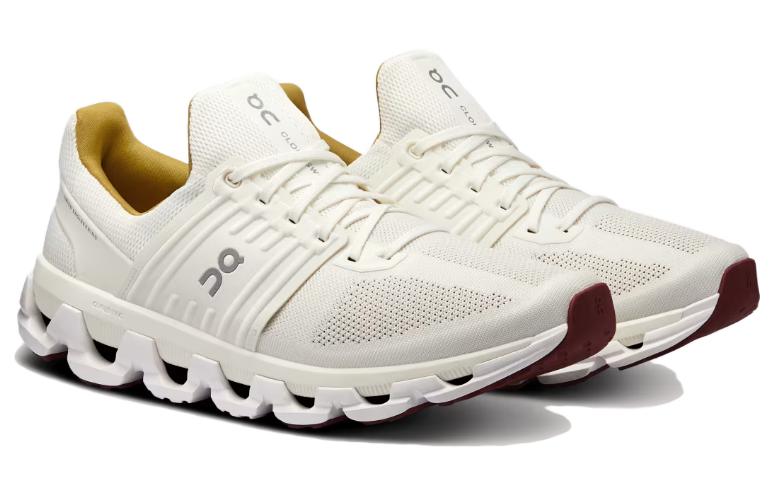 On Cloudswift Cushioning, Wear Resistant Low top Running Shoes Men’s White