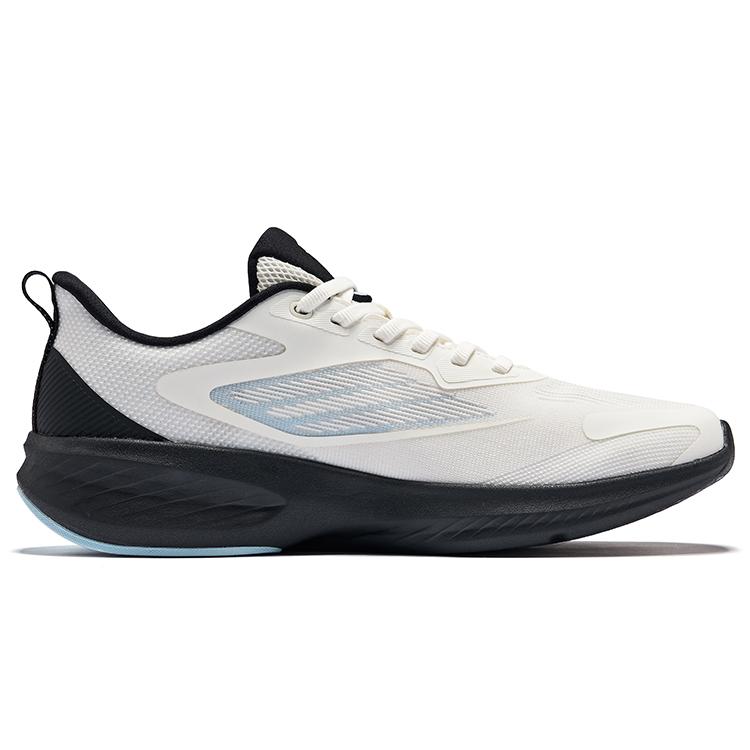 Erke Zhuo Ying 2.0 Running Shoes Men’s Low Top Microcrystal White Jet Black