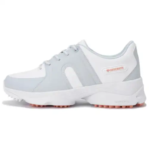 DESCENTE TAP in LACE Cushioning Support Low top Golf Shoes Women's White Blue