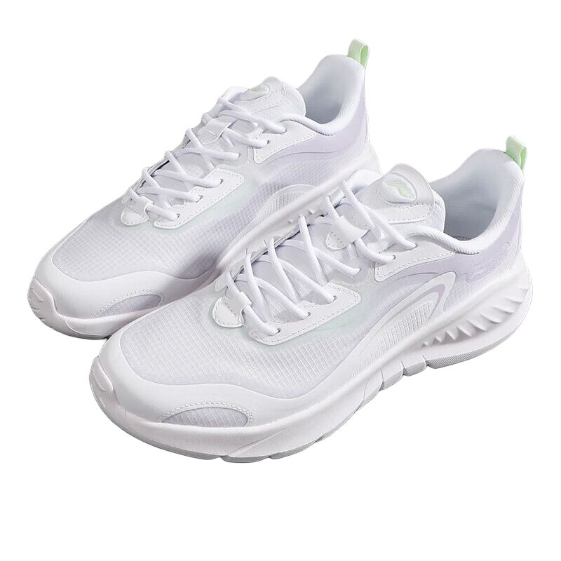 Li Ning Slip Resistant Abrasion Resistant Slip Resistant Abrasion Resistant Low top Casual Running Shoes Women’s White