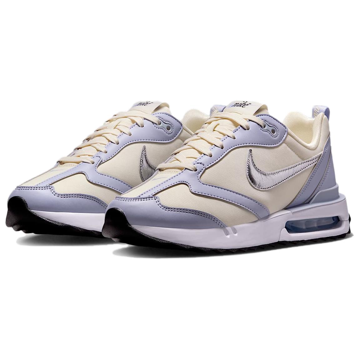 Nike Air Max Dawn Fabric Low top Casual City Commuting Running Shoes Women’s Blue Beige
