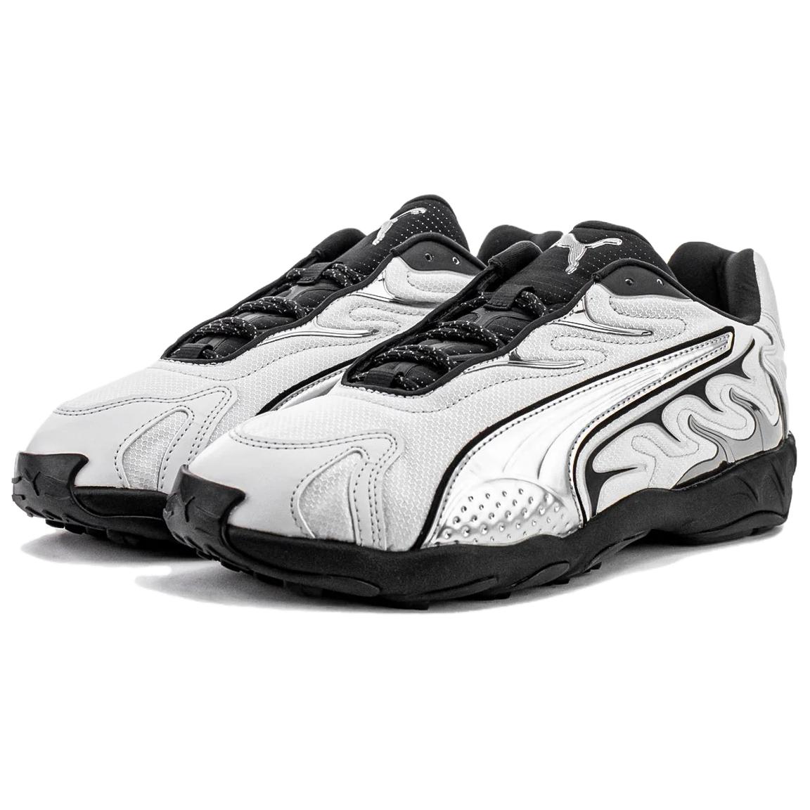 PUMA Inhale Abrasion Resistant Low top Running Shoes Men’s Silver Black