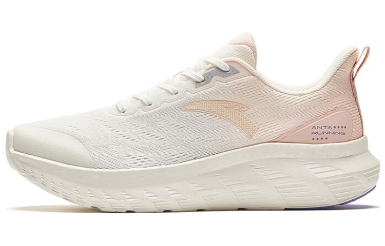 Anta Light Cloud Fabric Cushioning Slip Resistant Low top Running Shoes Women’s White