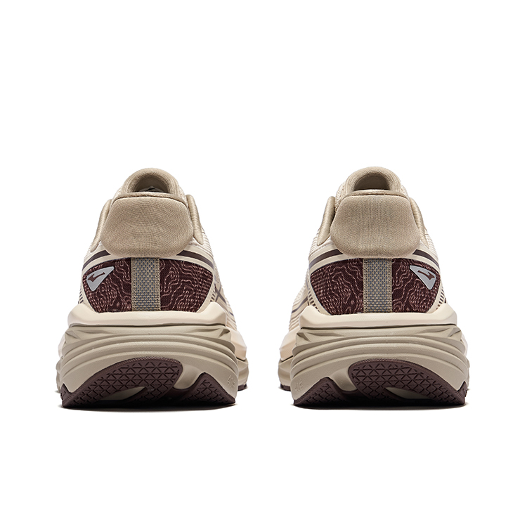 Erke Cushioning Slip Resistant Breathable Low top Casual Running Shoes Men’s Warm Linen Coffee