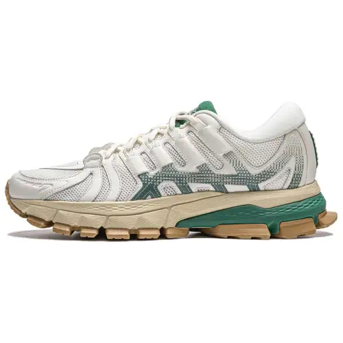 Li Ning Cushioning Abrasion Resistant Cushioning, Wear Resistant Low top Running Shoes Men's White Green