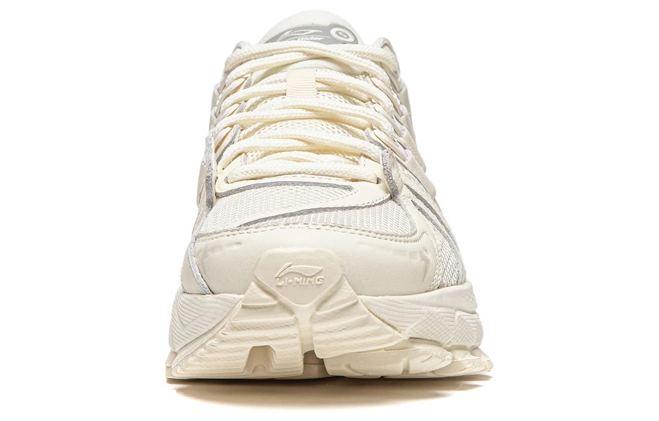 Li Ning Abrasion Resistant Breathable Abrasion Resistant Breathable Low top Running Shoes Women’s Beige