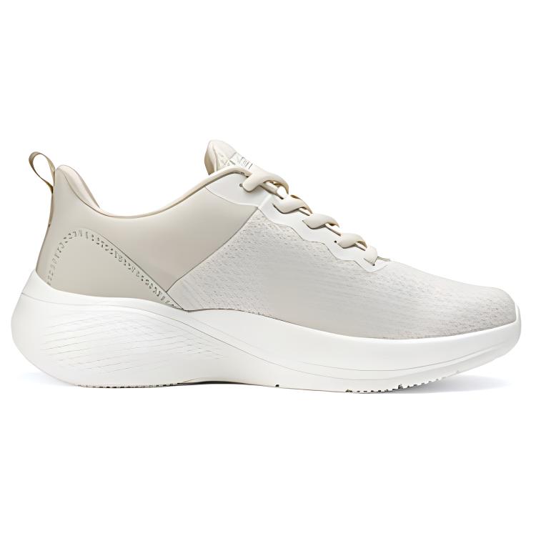 Skechers Cushioning Abrasion Resistant Breathable Low top Running Shoes Women’s Beige