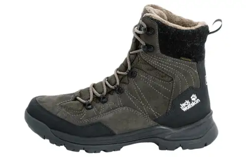 Jack Wolfskin Leather Slip Resistant Abrasion Resistant High top Outdoor Shoes