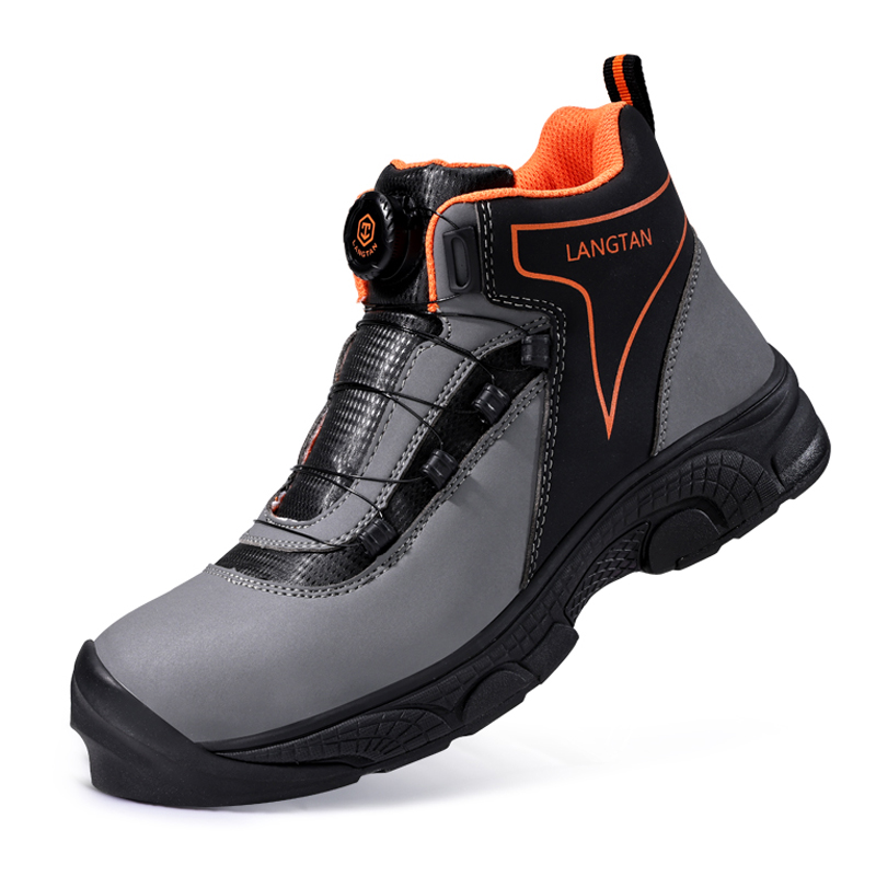 LANGTAN Microfiber Leather Abrasion Resistant Impact Resistant Lightweight High top Outdoor Shoes Unisex