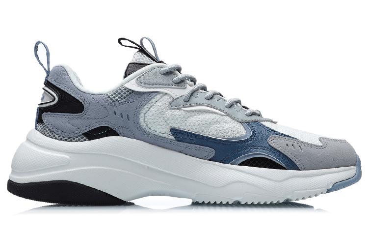 Li Ning Abrasion Resistant Low top Running Shoes Men’s White Blue