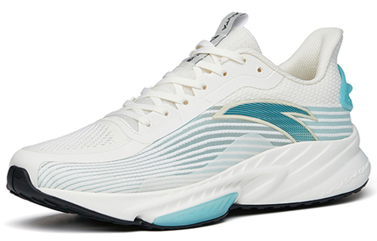 Anta Comfortable Cushioning Slip Resistant Abrasion Resistant Breathable Low top Running Shoes Men’s White Blue