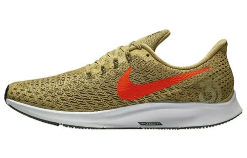 Nike Pegasus 35 comfortable and casual mesh shock-absorbing, non-slip, wear-resistant, breathable and lightweight low-top running shoes, men's yellow