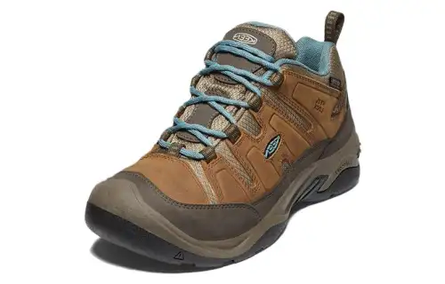 Keen Circadia Round Tip Slip Resistant Slip Resistant Low top Outdoor Shoes Women's Blue Brown