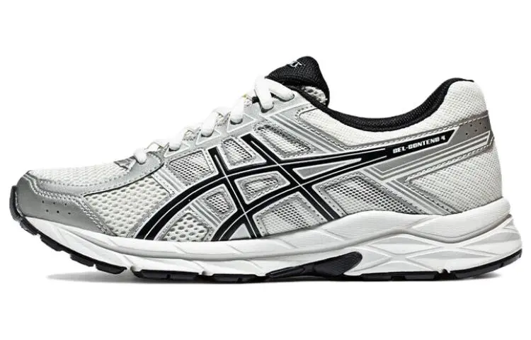 ASICS Gel Contend 4 Synthetic Leather, Mesh Cushioning Abrasion Resistant Breathable Low top AHAR+AMPLIFOAM
