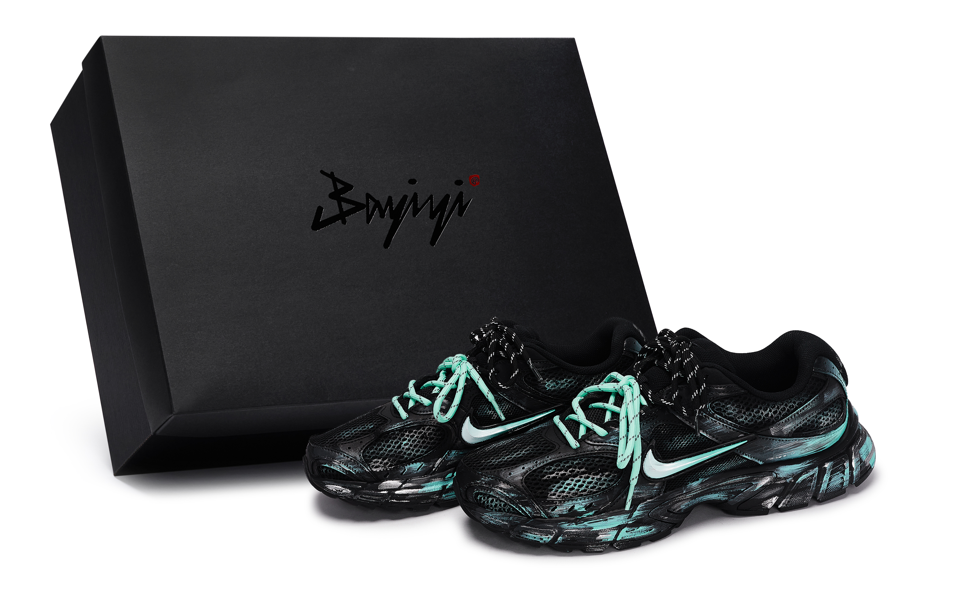 Nike V5 RNR Abrasion Resistant Abrasion Resistant Low top Running Shoes Unisex Black Tiffany