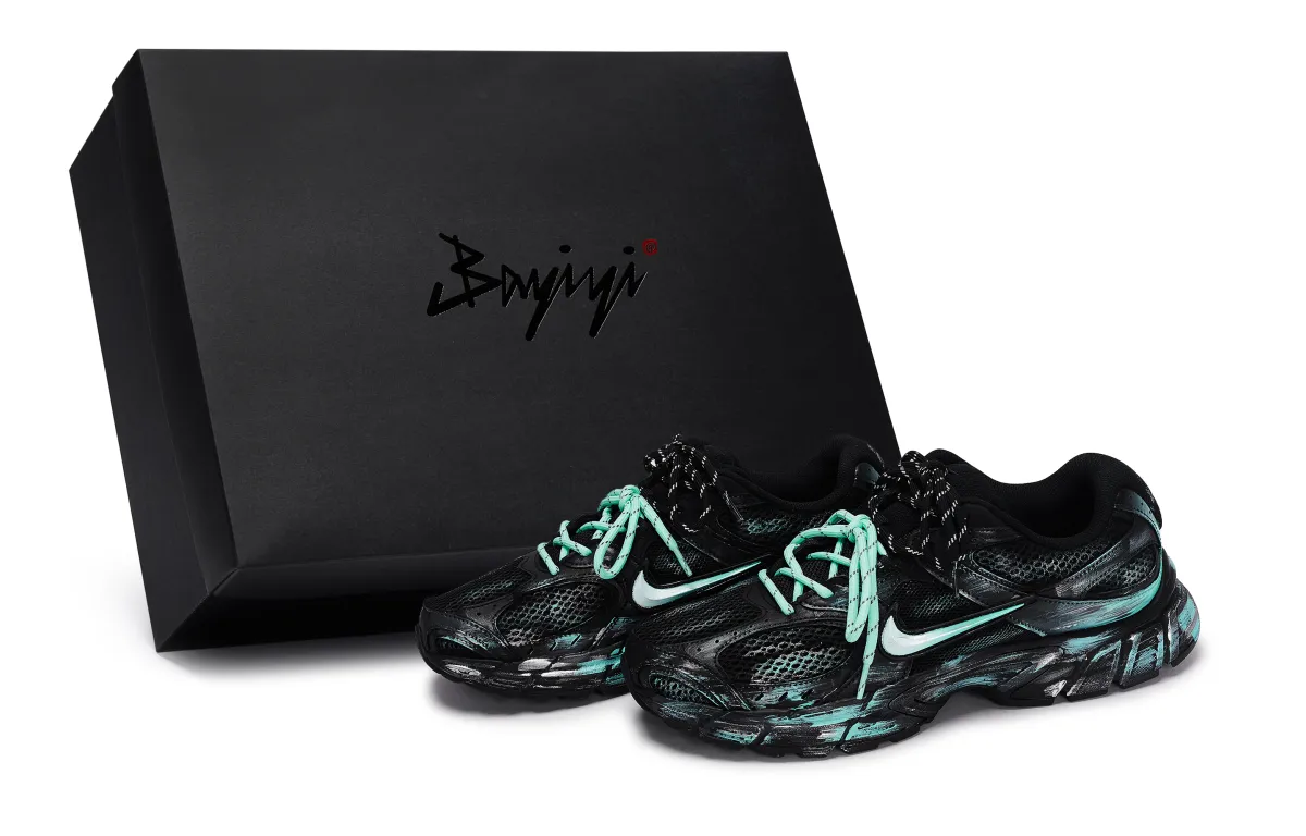 Nike V5 RNR Abrasion Resistant Abrasion Resistant Low top Running Shoes Unisex Black Tiffany