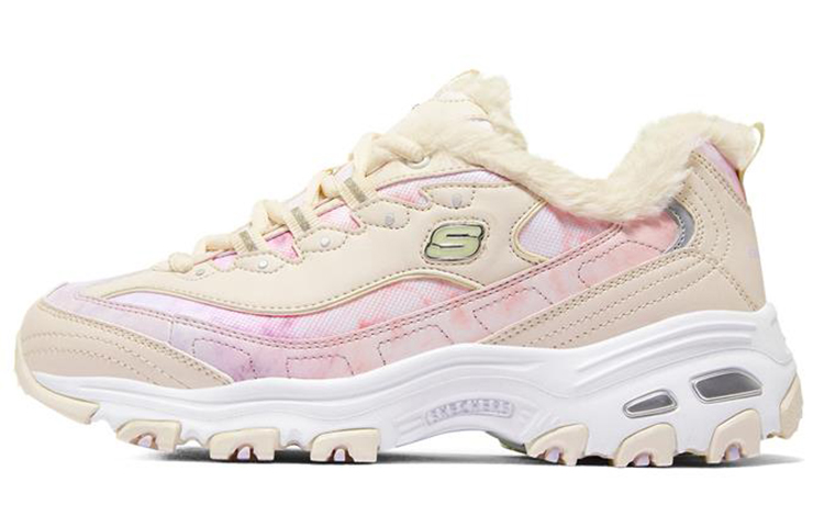 Женские кроссовки Skechers D'LITES 1.0 (розовые)