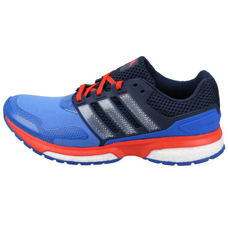 Adidas Response Boost Techfit Cushioning Slip Resistant Abrasion Resistant Breathable Low top Running Shoes Men's