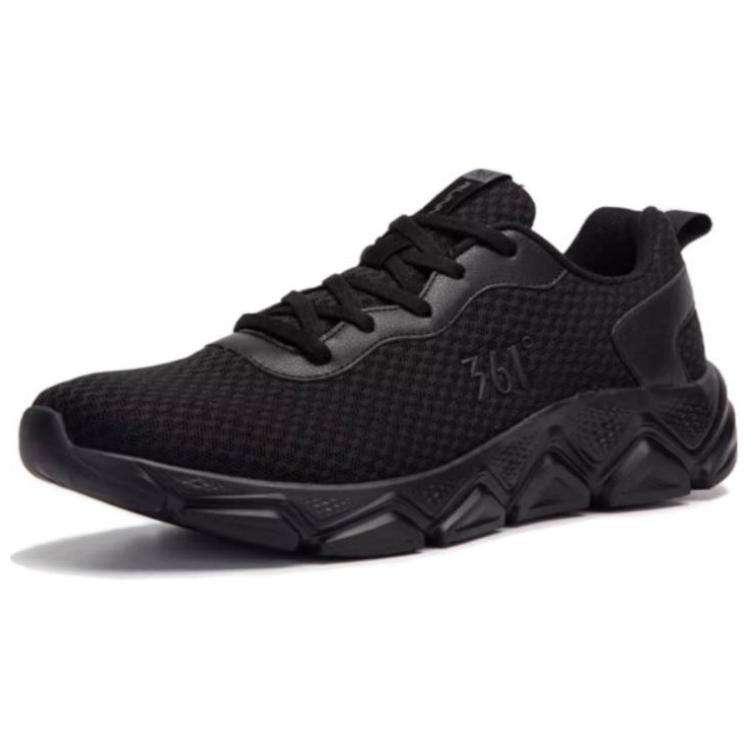 361° Slip Resistant Abrasion Resistant Low top Running Shoes Men’s Black Gray