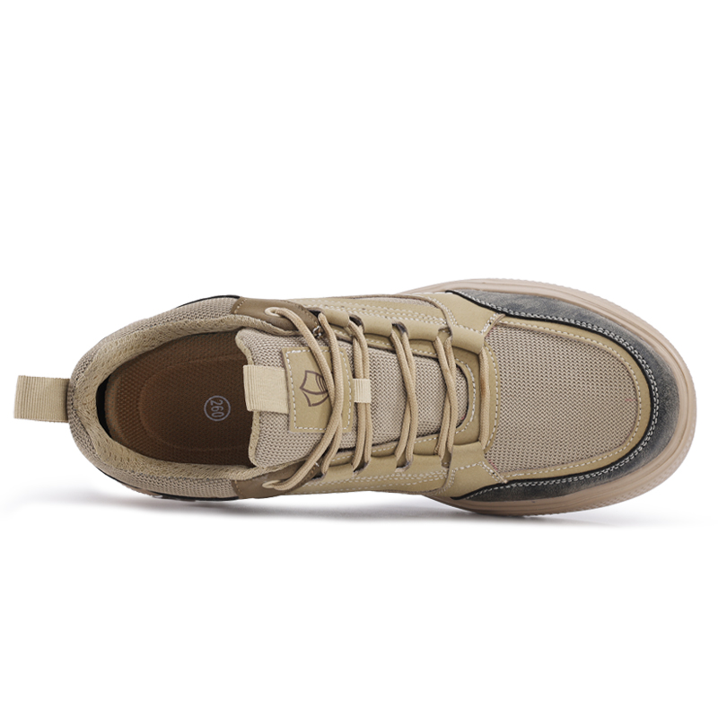 LANOUDUN Impact Resistant Lightweight Low top Outdoor Shoes Men’s Light Brown