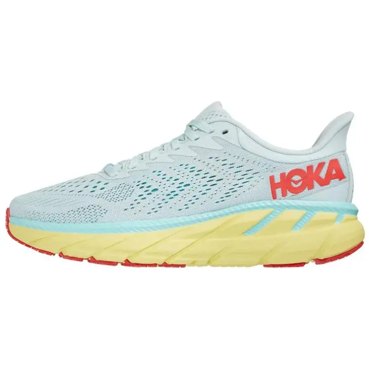 HOKA ONE ONE Clifton 7 'Morning Mist Hot Coral' Women's