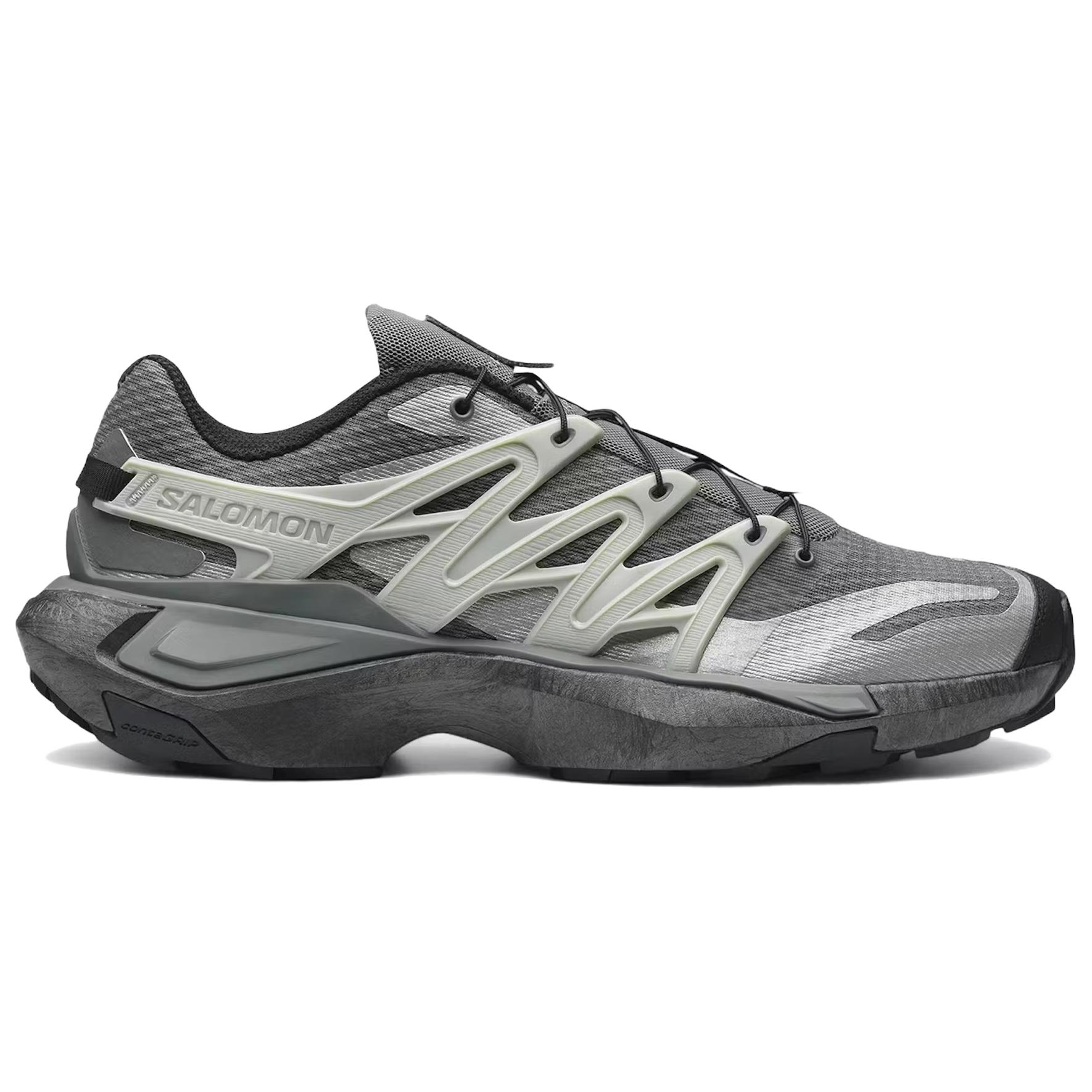 SALOMON XT PU.RE ADVANCED Cushioning Abrasion Resistant Coverage Support Lightweight Casual Running Shoes Unisex Gray